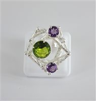 Anello Argento Raro Donna in Argento Quarzo idrotermale ARGRA38 - ARGRA38